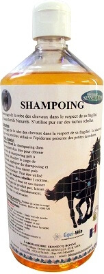 shampoing - cheval - biotine - efficace - robe blanche - supprime les taches - 1 litre - equi win - bonne DOUX