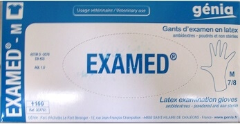 gants d'examen - latex - Usage unique